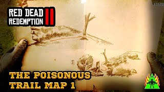 Red Dead Redemption 2  The Poisonous Trail Map 1 Treasure Location [upl. by Vivie]