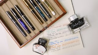 56 Eng sub 만년필 리뷰  펠리칸 M200 M400 Fountain pen review  Pelikan M200 M400 [upl. by Browning]