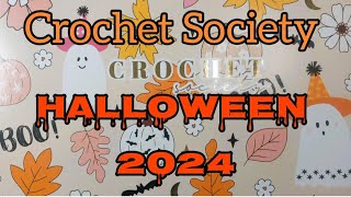 Crochet Society Subscription Box Halloween Edition 2024 Unboxing Reveal Review [upl. by Ahsiruam]