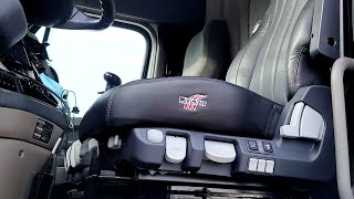 How To Install Minimizer Heavy Duty Semi Truck Seat On Freightliner Cascadia [upl. by Eelyahs882]