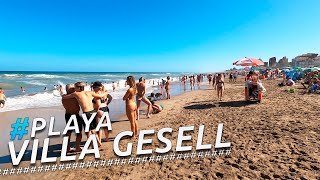 Recorriendo VILLA GESELL BEACH VERANO 2023 I BUENOS AIRES I ARGENTINA I 4K TOUR Walking [upl. by Nosrac]