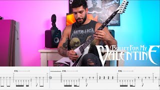 Bullet For My Valentine  “Cries In Vain” Guitar Cover with On Screen Tabs 16 [upl. by Arym627]