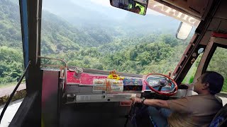 A Day in Life of Skilled Bus Driver Riding Through Dangerous Mountain Roads [upl. by Queena433]