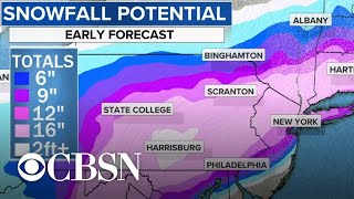 Northeast bracing for major snowstorm [upl. by Jaella]