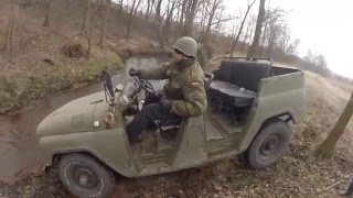 UAZ 4x4  test w terenie  Russian UAZ 4x4 offroad test [upl. by Bohs]