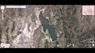 Great Salt Lake Evaporating Utah  Time Lapse [upl. by Ferna]