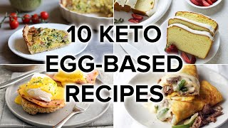 10 Low Carb amp Keto Egg Recipes From Breakfast to Dessert [upl. by Ainesey14]