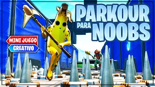 EL PARKOUR MAS FACIL DEL MUNDO FORTNITE MINIJUEGOS [upl. by Hadihsar683]