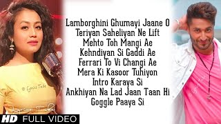 Lamborghini Ghumayi Jaane Ho Full Song Lyrics  Neha Kakkar Jassie Gill  Jai Mummy Di Audio 2019 [upl. by Hakon]