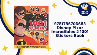 9781786706683 Disney Pixar Incredibles 2 1001 Stickers Book [upl. by Battista]