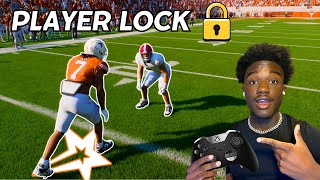 How To Player Lock in College Football 25 WR VS DB [upl. by Blank203]