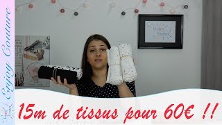 15 mètres de tissus pour 60€ 😍 Marché du tissu de Mons📍 [upl. by Nadirehs]