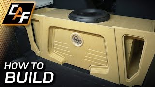 Subwoofer Box Beauty Panel Build  How To [upl. by Crudden609]