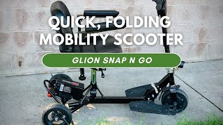 Quick Folding Mobility Scooter  Glion SnapnGo [upl. by Ermanno]