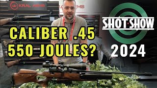 Energie 550J a kalibr 45 Novinka od firmy Kral Arms na SHOT SHOW 2024 [upl. by Refinnaj]