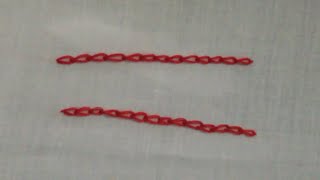 How to make Chain Stitch Embroidery  Beginners [upl. by Otrebliw771]