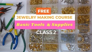 Jewellery Making Basic Tools amp Supplies  Jewellery making course [upl. by Hoebart]