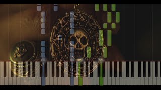 Klaus Badelt  The Medallion Calls from Pirates of the Caribbean 1 Synthesia Piano Tutorial [upl. by Innis492]