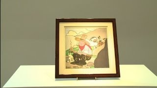 Tintin comic book cover fetches record price at auction [upl. by Araeit]