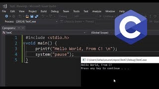 How to Create and Run C Program in Visual Studio [upl. by Ehud]