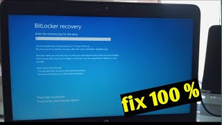 Bitlocker recovery error solved  how to solvel bitlocker [upl. by Treva]