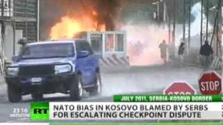 Kosovo Violent Clashes Between NATOs KFOR and Serbian Minority [upl. by Drus]