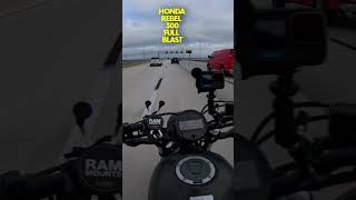 Hilarious Top Speed Run on a Honda Rebel 300 [upl. by Martz924]