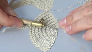 Luneville Embroidery Tutorial Beginner Module 3 Lesson 3 [upl. by Amimej481]