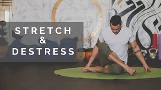 STRETCH amp DESTRESS  Natural Movement Practice for Flexibility [upl. by Essenaj]