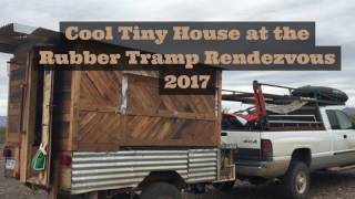 Very Cool Tiny House at the Rubber Tramp Rendezvous 2017 [upl. by Assirialc65]