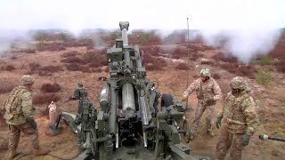 Deadly Firepower M777 Howitzer Artillery Live Fire [upl. by Onitnelav]