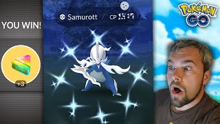 Shiny Hisuian Samurott Raid Day Over 30 Raids and we got THESE amazing rewards Pokémon GO [upl. by Etnaed]