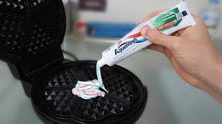 GAUFRIER vs DENTIFRICE Expérience [upl. by Engleman638]