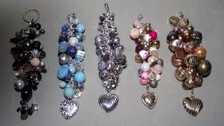 How to Make Bead Bag Charms  ArtySan Crafts [upl. by Drarig]