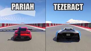 PARIAH VS TEZERACT LONG DRAG RACE SPEED TEST  GTA 5 ONLINE [upl. by Mungovan]