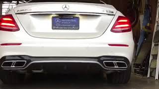 2018 AMG E63S with performance exhaust [upl. by Aicile]