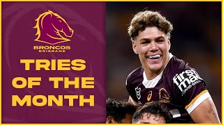 Brisbane Broncos Top Tries of March [upl. by Iadam]