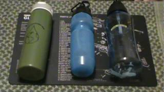 Water Filter Bottles JustWaterMe Sport Berkey and Sawyer 140 [upl. by Nohshan]