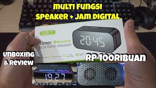 Robot Bluetooth Speaker dengan Jam Digital Keren [upl. by Adnawat]