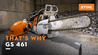 STIHL GS 461  The new concrete cutter  Thats why [upl. by Annahsar]