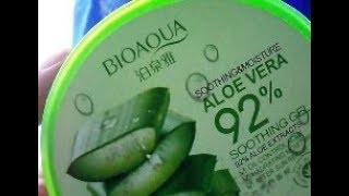 FAST REVIEW BIOAQUA Aloe Vera 92 Soothing Gel [upl. by Niowtna]