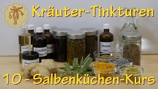 SalbenküchenKurs 10 KräuterTinkturen [upl. by Halehs596]