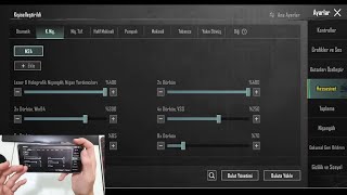 YTH5 EFSANE 4 PARMAK HASSASİYET AYARLARI  PUBG MOBILE 2024 [upl. by Tuesday]