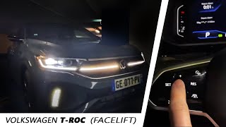 Déception à l’intérieur du VW T ROC 2022 2023  Découverte de l’éclairage d’ambiance de nuit [upl. by Atnauq]