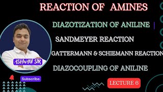 SANDMEYER REACTION  SCHIEMANN REACTION  GATTERMANN REACTION  AMINES CLASS 12 CHEMISTRY NCERT [upl. by Eilah]