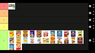 UK Cereal Tier List 100 Correct [upl. by Cr152]