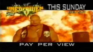 WWF Unforgiven 2000 Commercial [upl. by Unity]