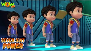 Seven Suit Compilation  06  Vir The Robot Boy  Cartoon for kids  wowkidz [upl. by Aleakam664]