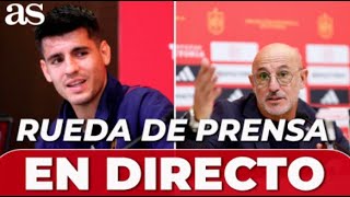 EN DIRECTO LUIS DE LA FUENTE y ÁLVARO MORATA en rueda de prensa  ESPAÑA  GEORGIA  Diario AS [upl. by Kinna685]