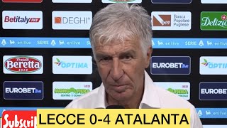 LECCEATALANTA 04 GASPERINI POST PARTITA seriea video atalanta interview conference calcio [upl. by Ambrosia572]